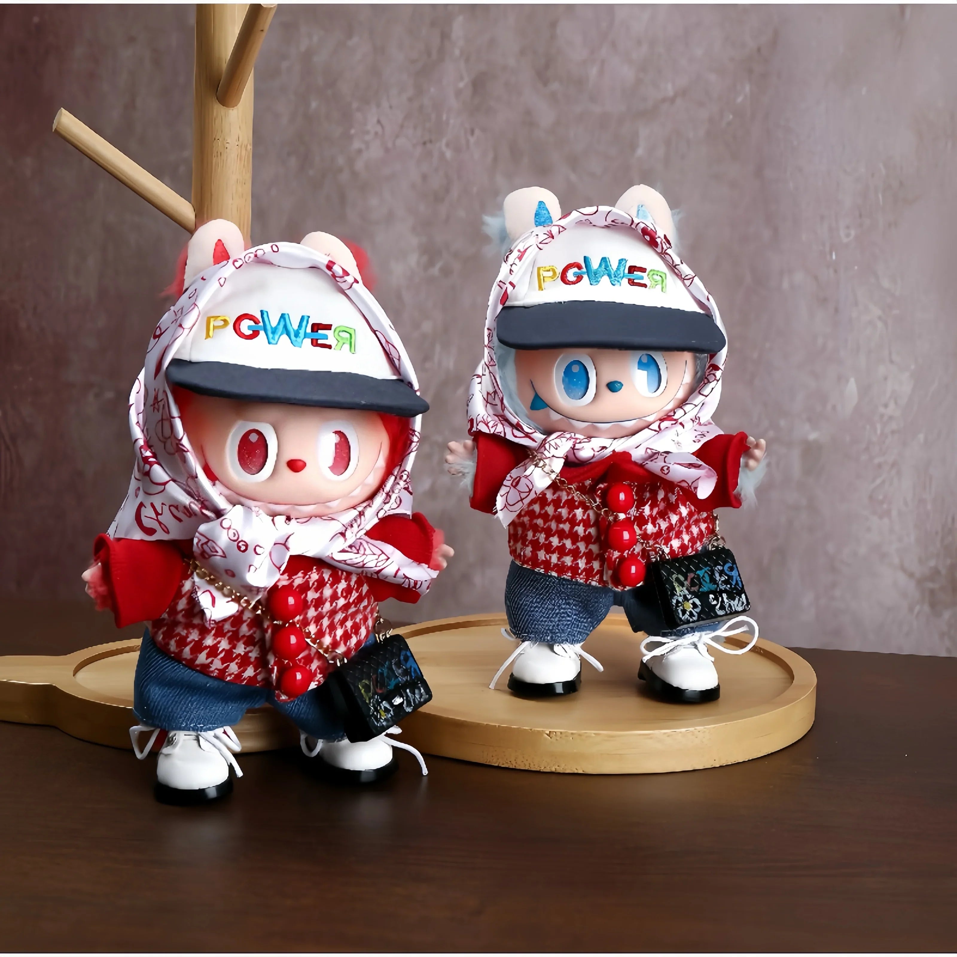 Labubu Doll Costume GD Same Set – 6-Piece G-Dragon Concert Style Outfit for 17cm Dolls - INNZEA OFFICIAL
