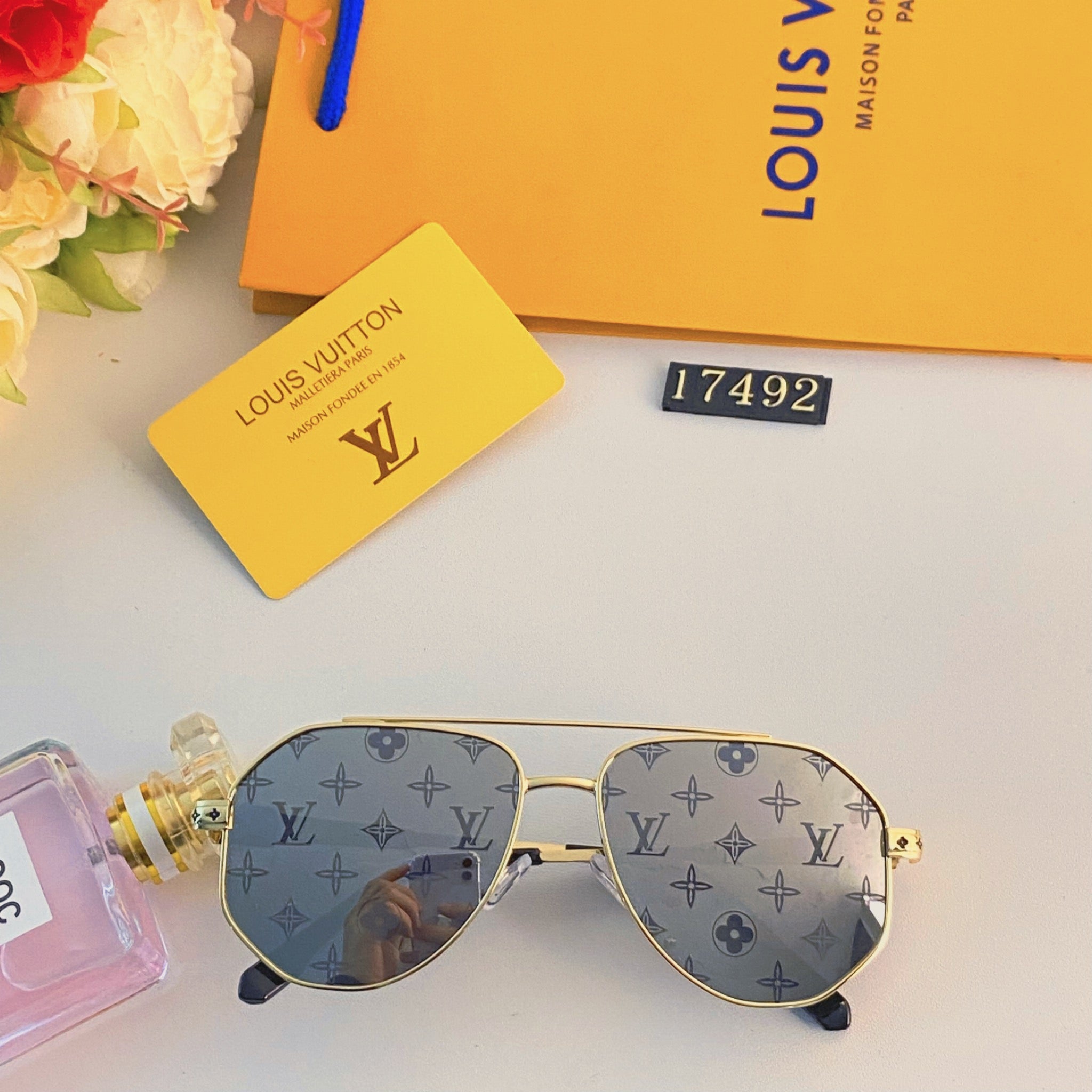 LV popular printed sunglasses-205