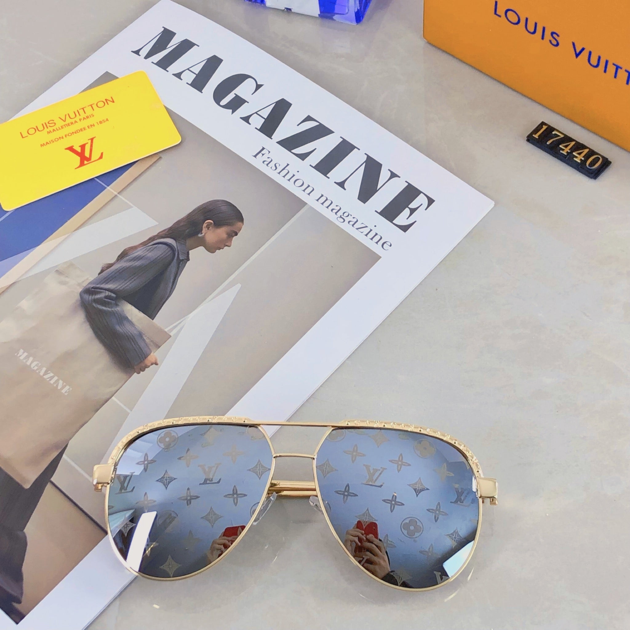 LV popular printed sunglasses-206