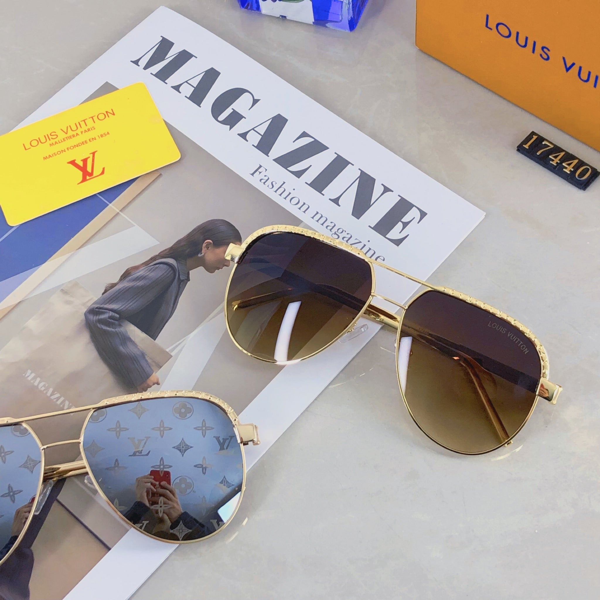 LV popular printed sunglasses-206
