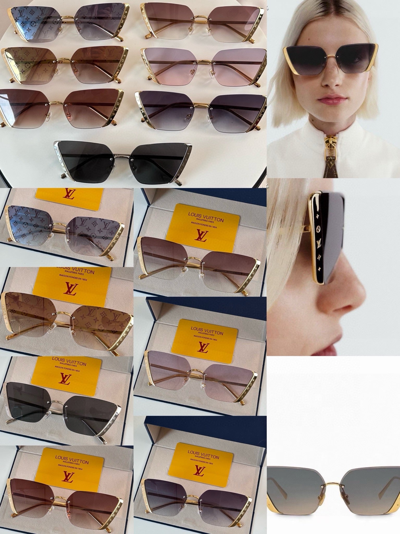 LV popular printed sunglasses-221