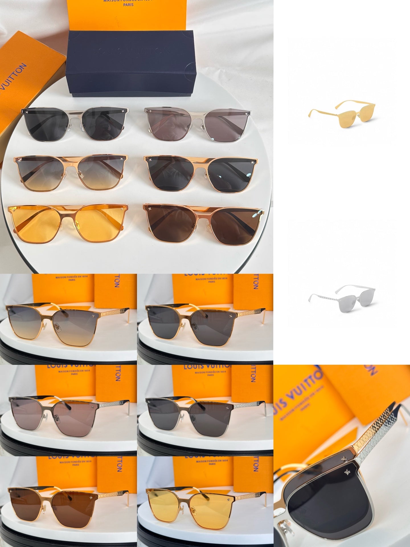 LV popular printed sunglasses-223