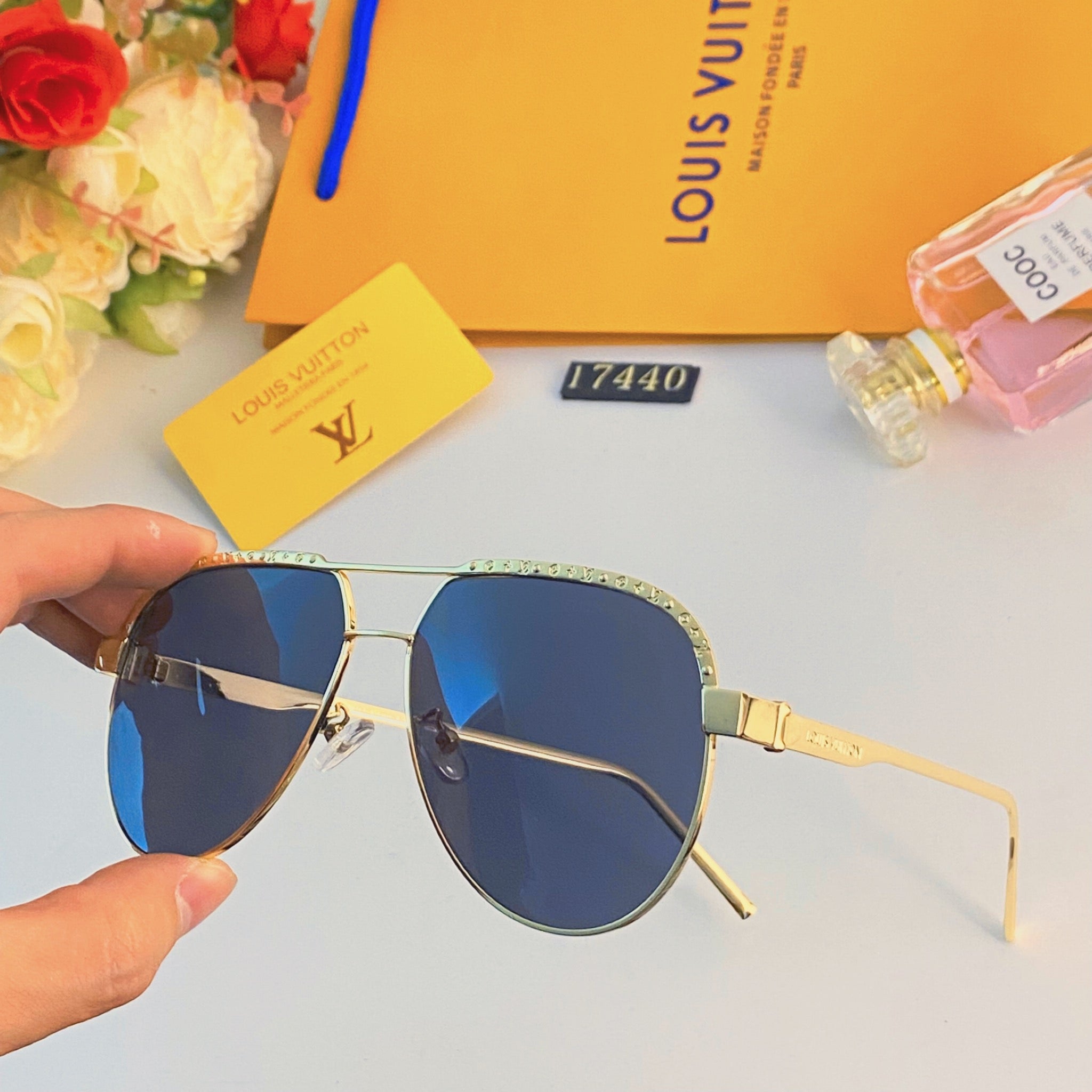 LV popular printed sunglasses-225
