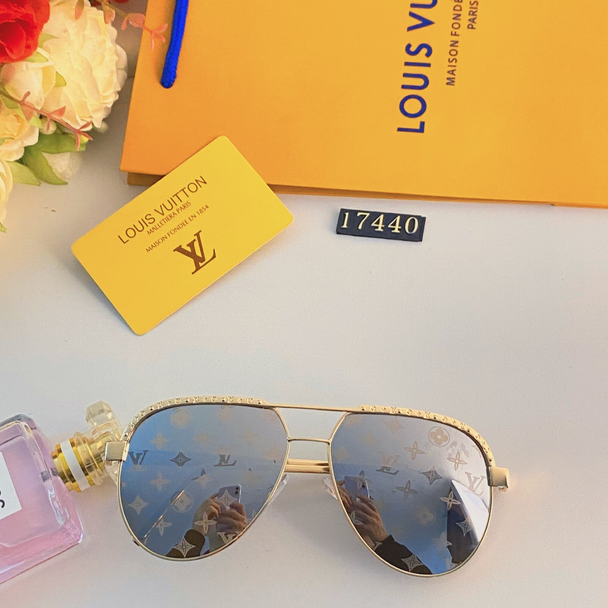 LV popular printed sunglasses-225