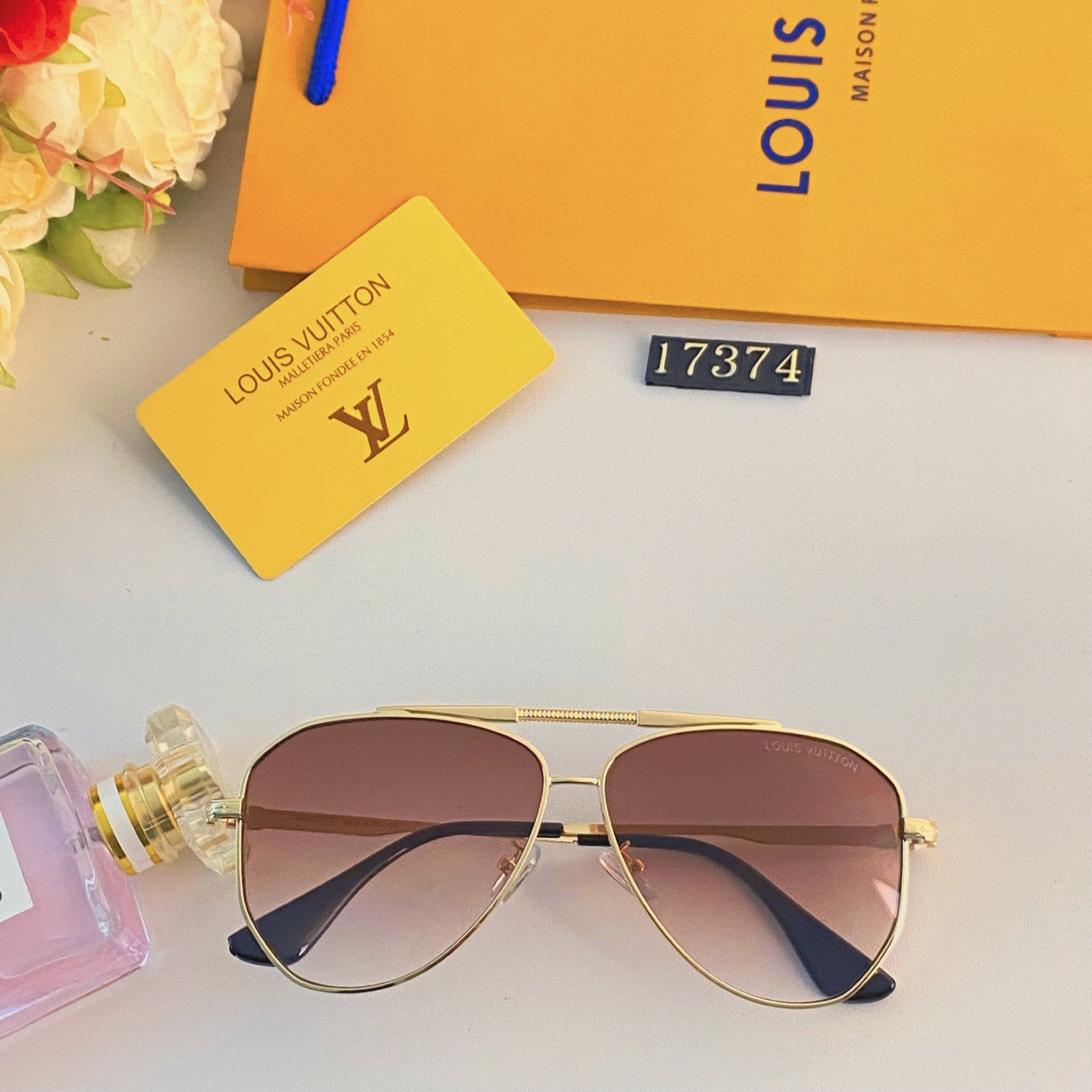 LV popular printed sunglasses-227