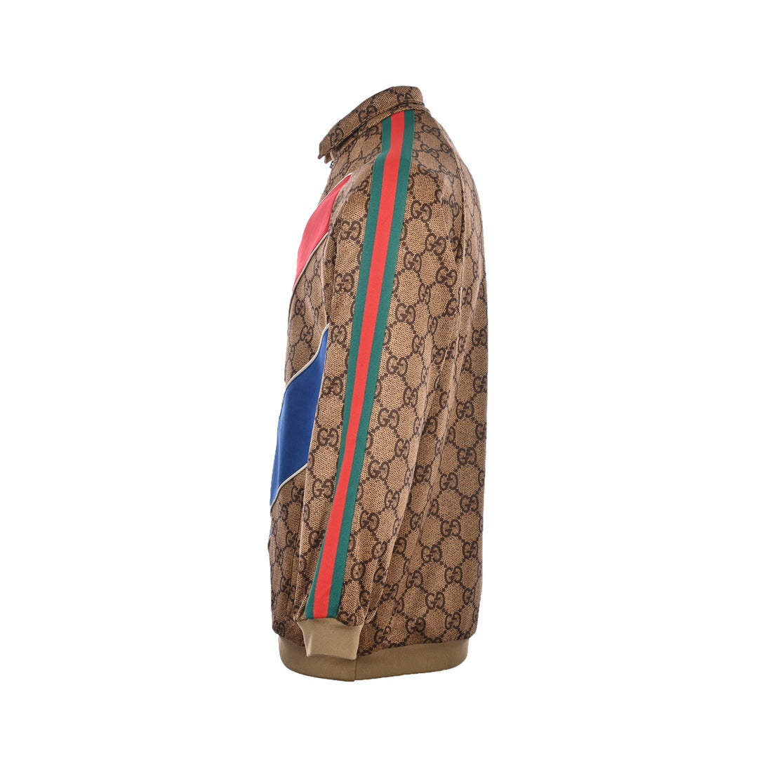 Gucci 22SS Double G Monogram Tracksuit – Retro Colorblock Logo Design