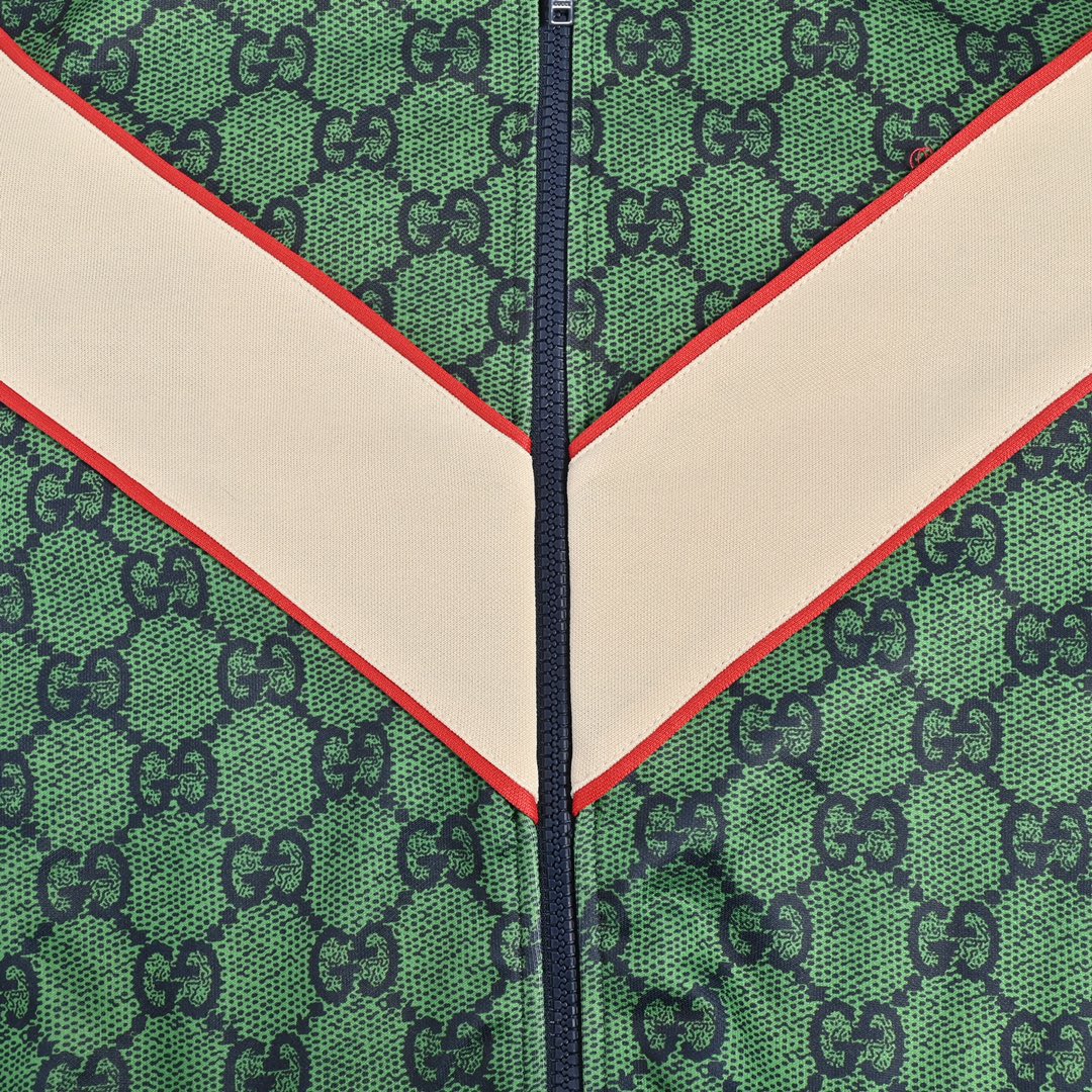 Gucci 21FW Double G Monogram Tracksuit in “Lucky Green” – Unisex Retro Sportswear