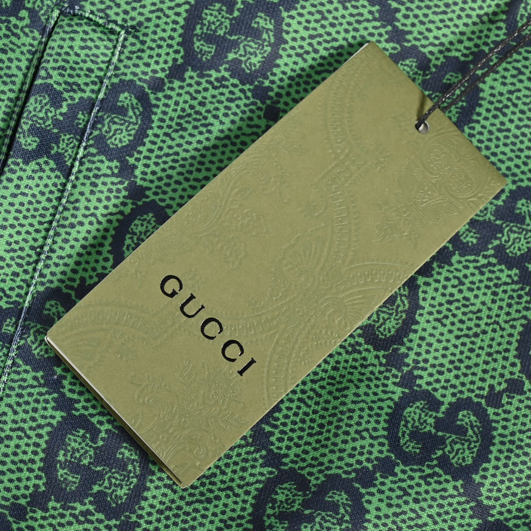 Gucci 21FW Double G Monogram Tracksuit in “Lucky Green” – Unisex Retro Sportswear