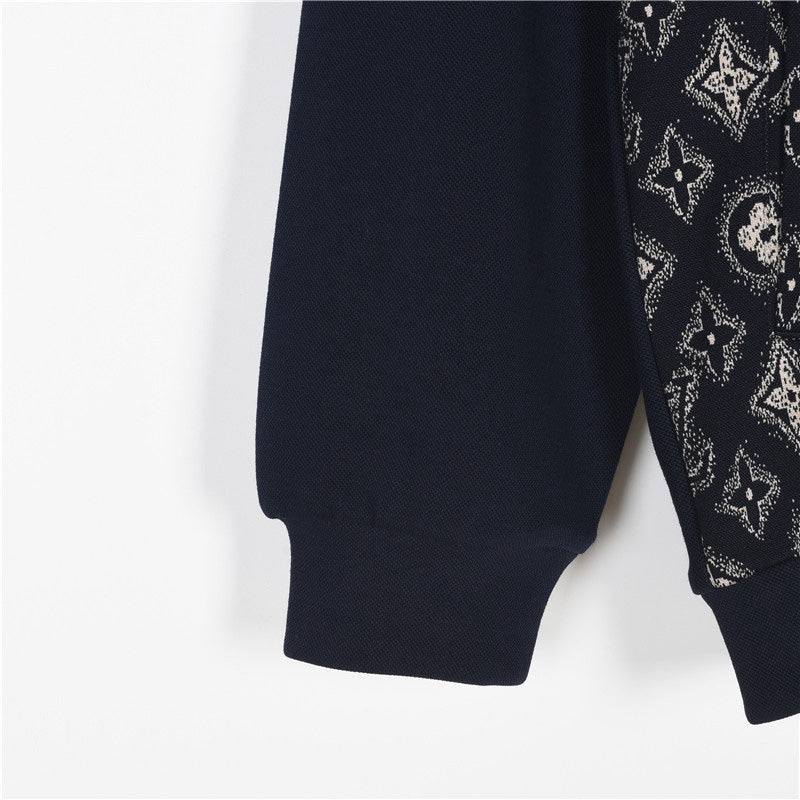 Louis Vuitton 23FW Monogram Tracksuit Jacket – Classic Full-Print Patchwork Design