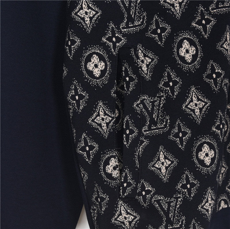 Louis Vuitton 23FW Monogram Tracksuit Jacket – Classic Full-Print Patchwork Design
