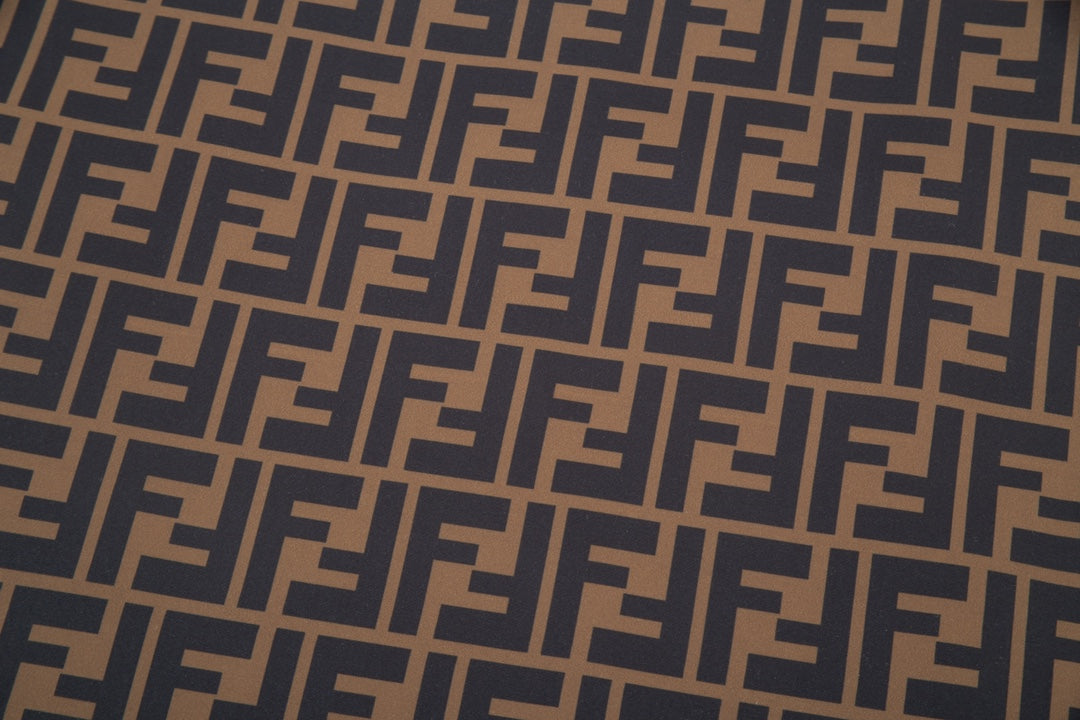 Fendi FW Thick Reversible Patchwork Jacket – Premium Twill Print Design