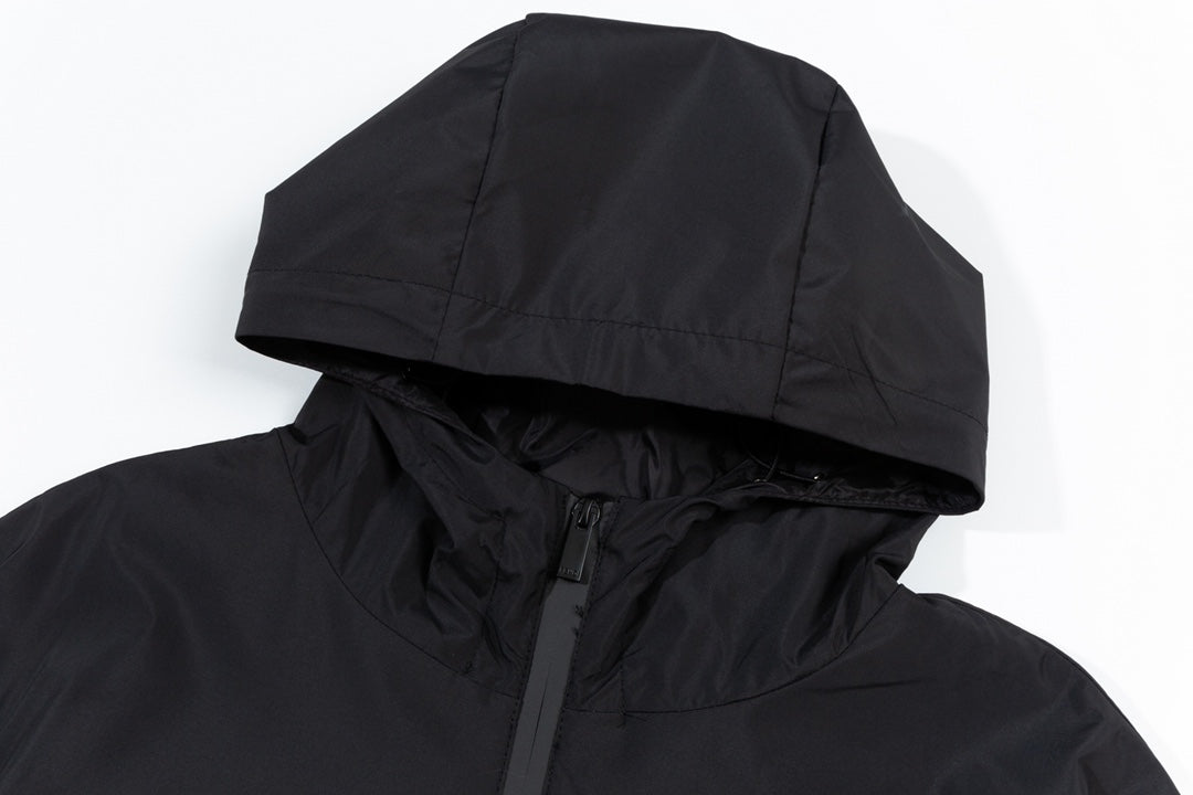 Fendi SS “Small Eyes” Double-Layer Jacket – Premium Black Memory Fabric