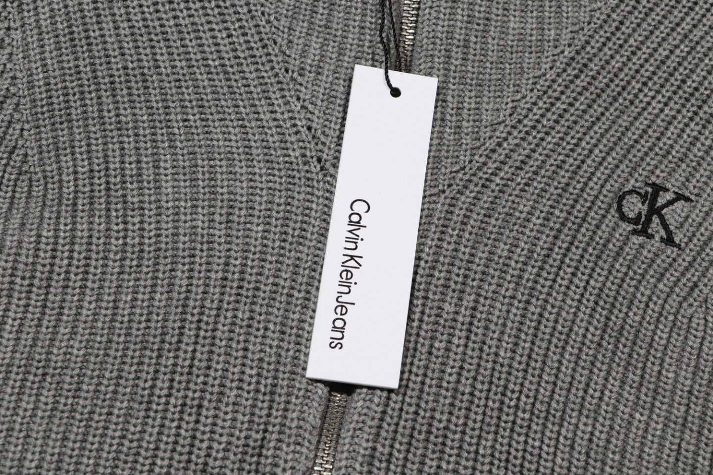 Calvin Klein Knit Zip Cardigan Jacket – Unisex Heavyweight Sweater (S420)
