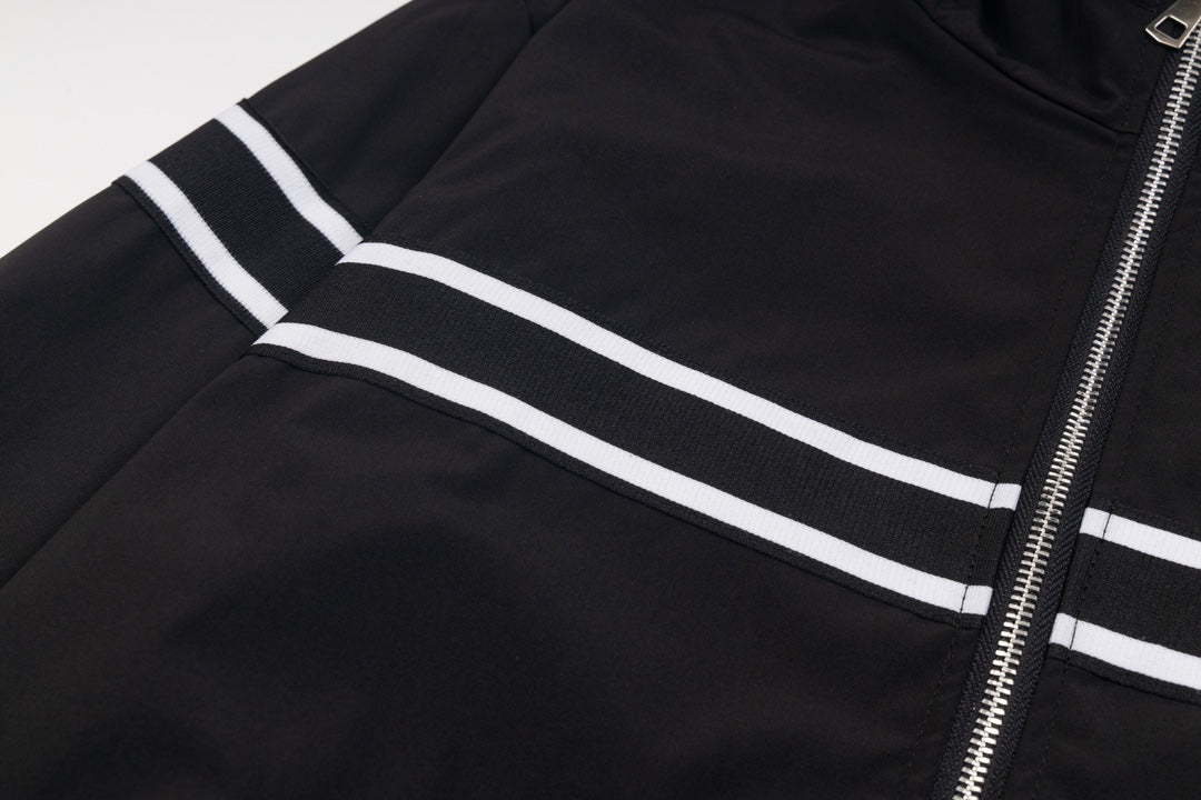 PRADA 24SS Recycled Nylon Jacket – Unisex Hooded & Stand Collar Outerwear
