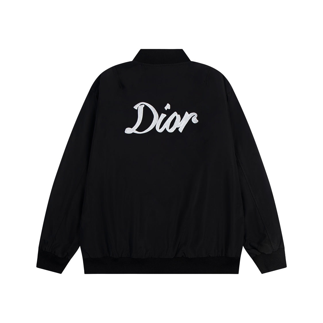 DIOR 2023SS CD Embroidered Back Script Bomber Jacket – Unisex Casual Outerwear (T40)