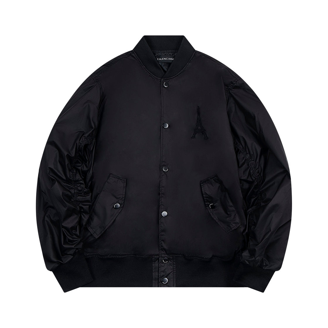 Balenciaga 2024 Embroidered Jacket – Unisex Spring/Fall Oversized Outerwear (0A4)