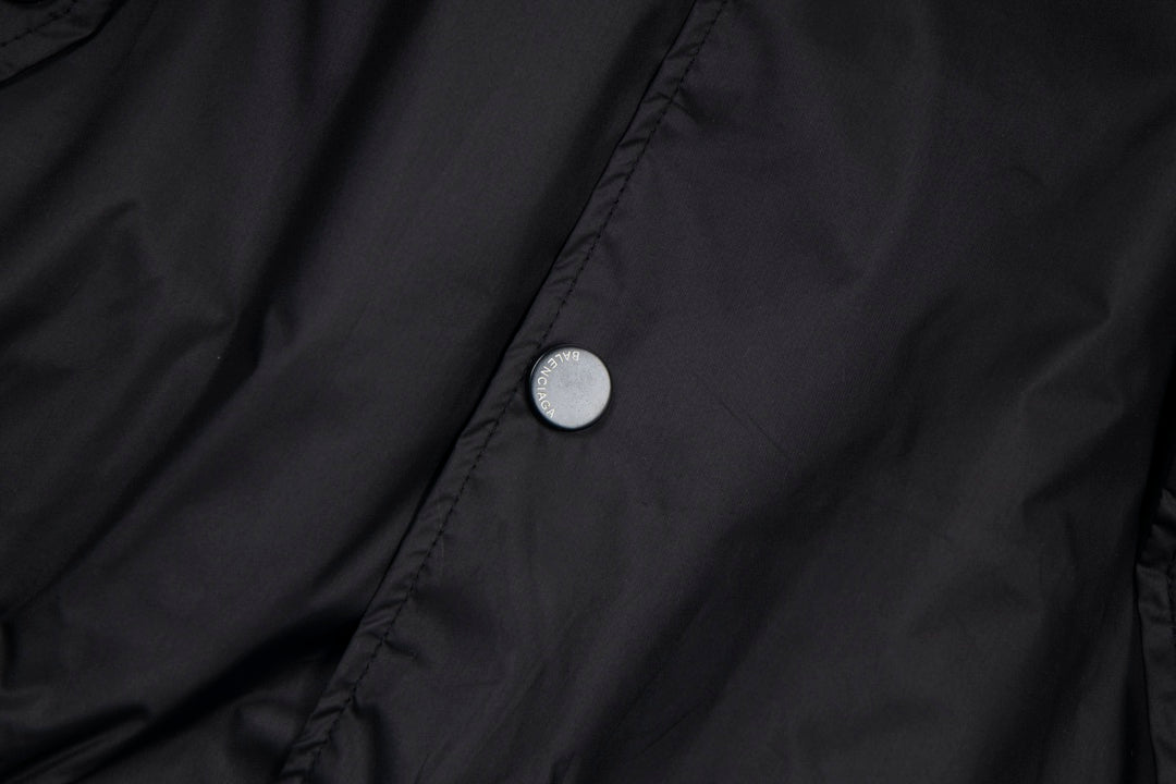 Balenciaga 2024 Embroidered Jacket – Unisex Spring/Fall Oversized Outerwear (0A4)