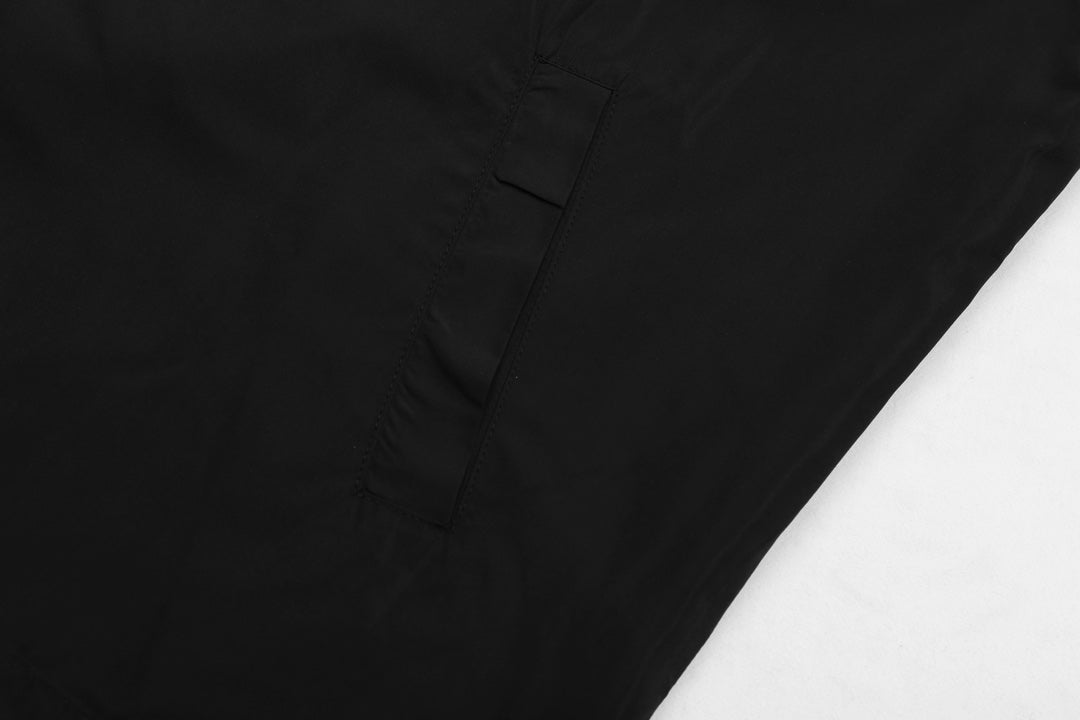 Balenciaga 2024SS KG558 Embroidered Lock-Closure Jacket – Unisex Convertible Hood Outerwear