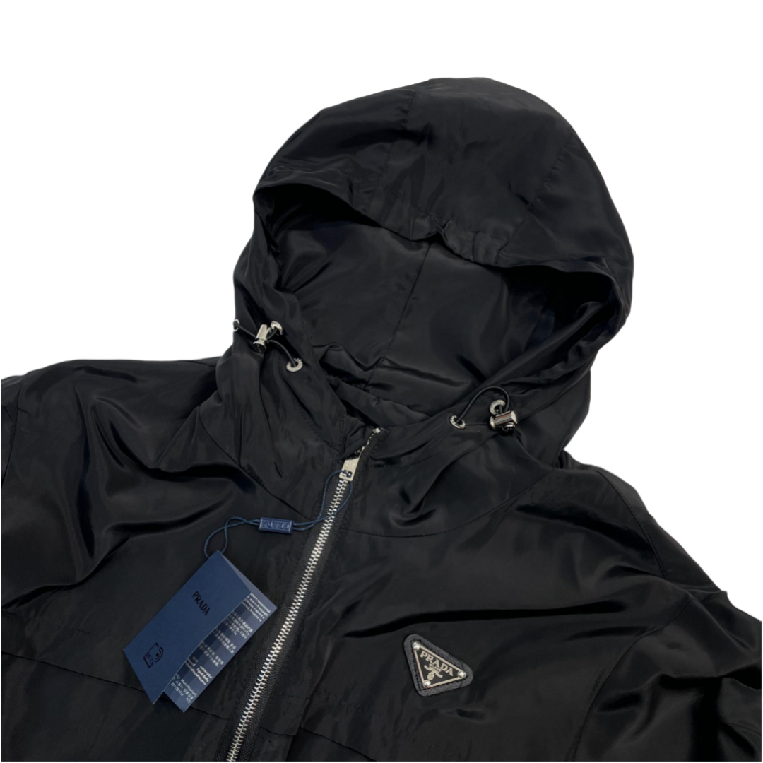 PRADA Classic Re-Nylon Badge Zip Jacket – Unisex Reversible Outerwear
