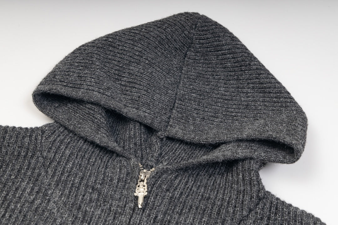Chrome Hearts 0C31 Autumn/Winter Knit Hoodie – Unisex Business-Casual Sweater