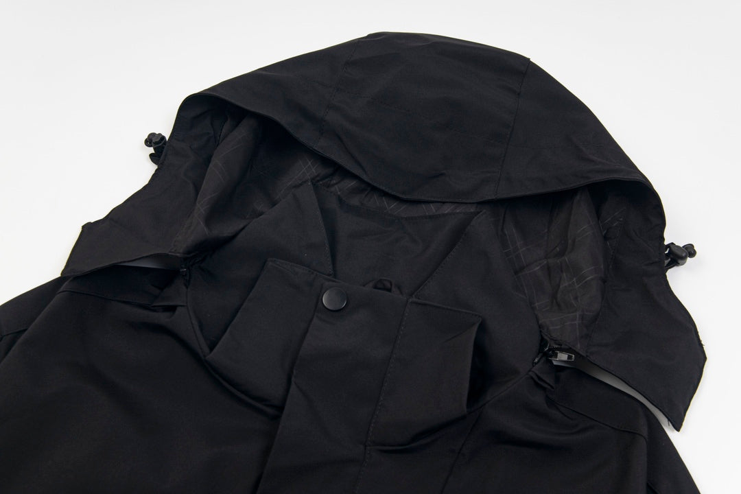 PRADA 1F5 Windbreaker Jacket – Unisex Detachable Hood Casual Outerwear