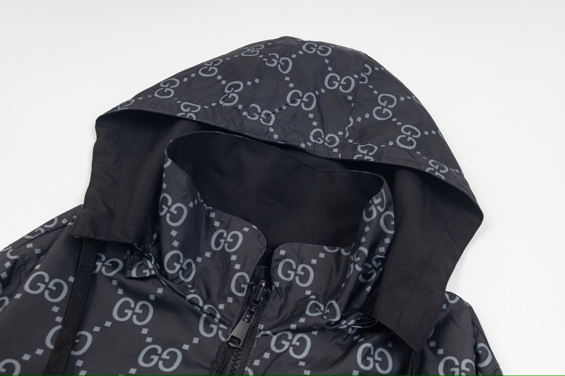 Gucci 21FW Reversible Logo Jacket – Unisex Double-Sided Vintage Outerwear