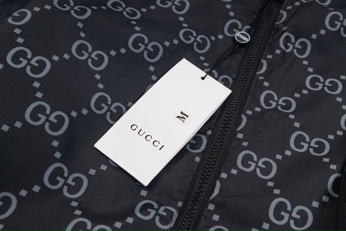 Gucci 21FW Reversible Logo Jacket – Unisex Double-Sided Vintage Outerwear