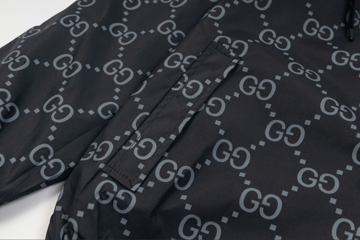 Gucci 21FW Reversible Logo Jacket – Unisex Double-Sided Vintage Outerwear