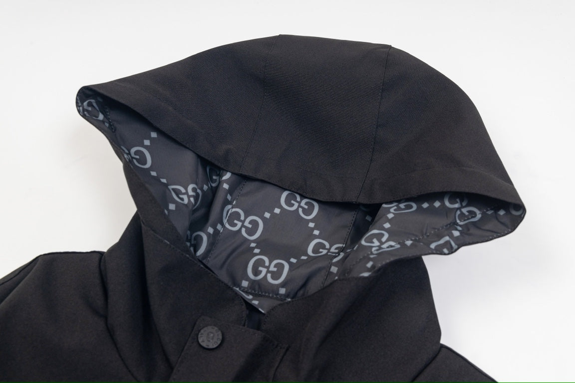 Gucci 21FW Reversible Logo Jacket – Unisex Double-Sided Vintage Outerwear