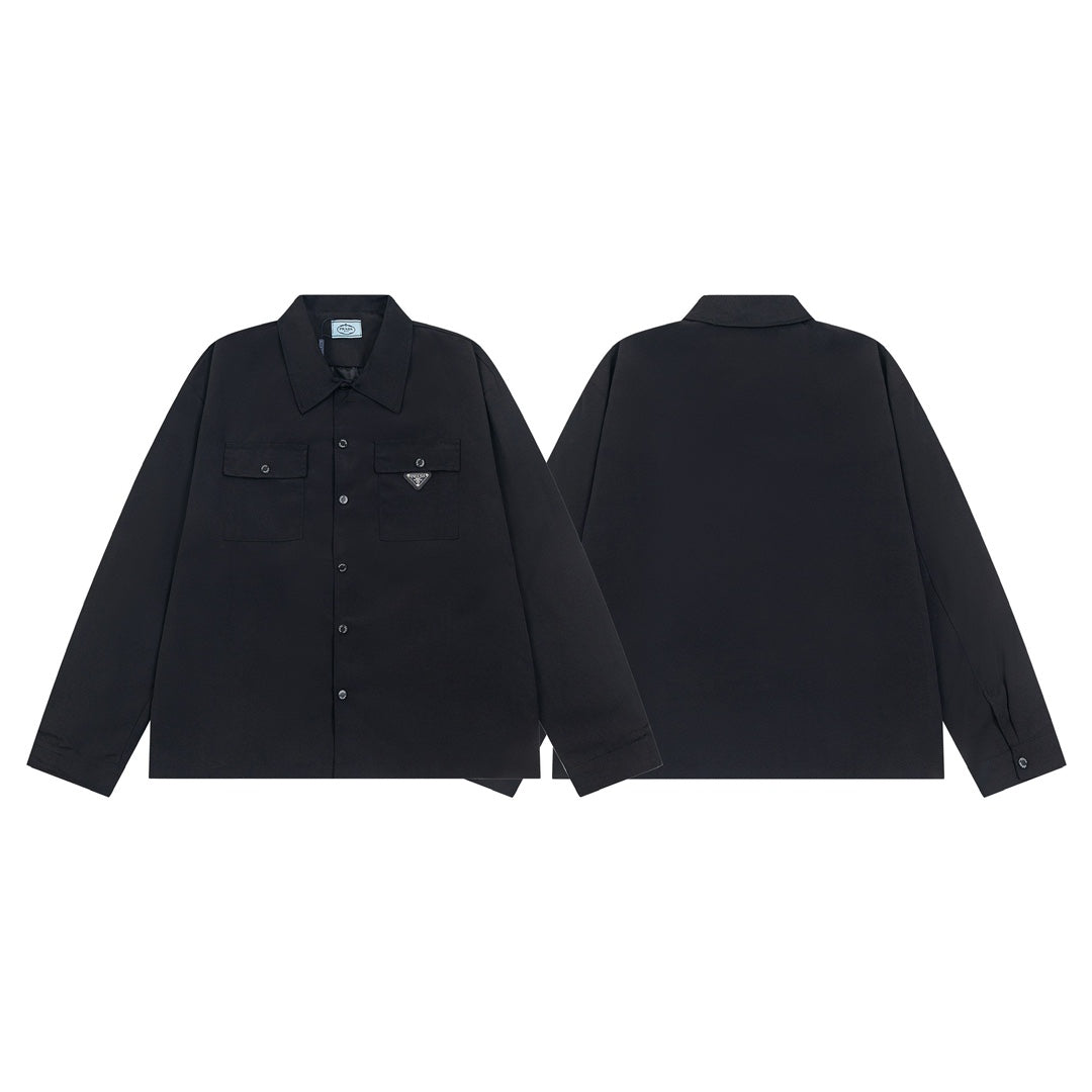 Prada 24SS Technical Workwear Jacket – Unisex Multi-Pocket Streetwear Outerwear
