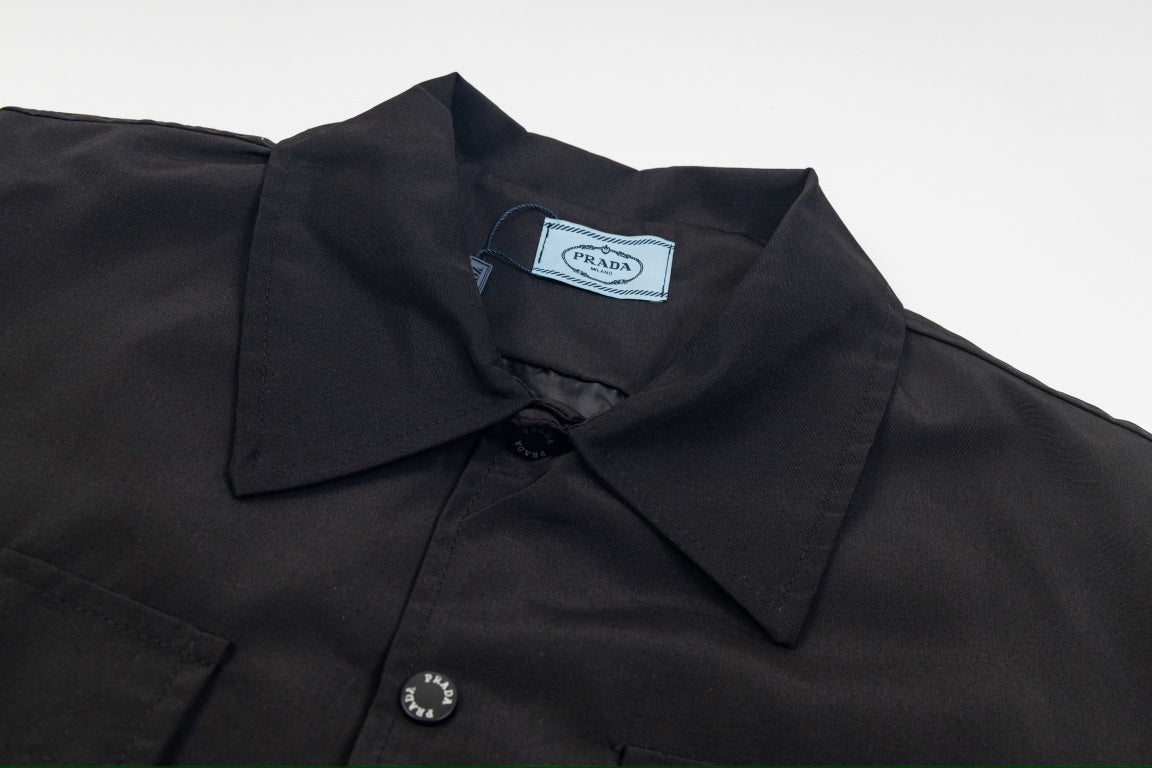 Prada 24SS Technical Workwear Jacket – Unisex Multi-Pocket Streetwear Outerwear