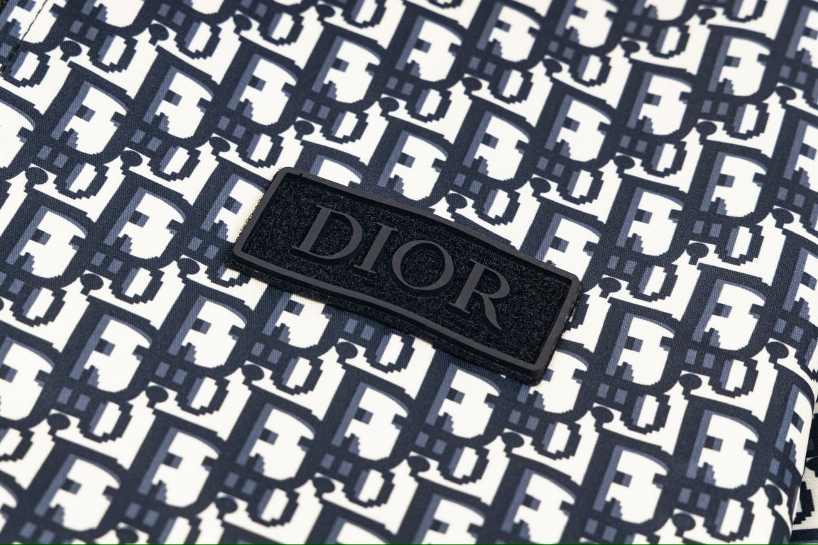 Dior 2024SS OBL Monogram Print Jacket – Unisex Early Fall Luxury Outerwear