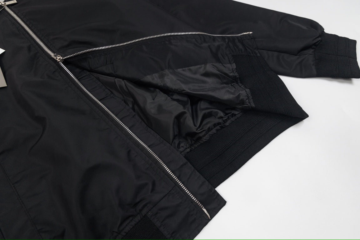 Dior Embroidered Back Flight Jacket – Unisex Early Fall Streetwear Outerwear