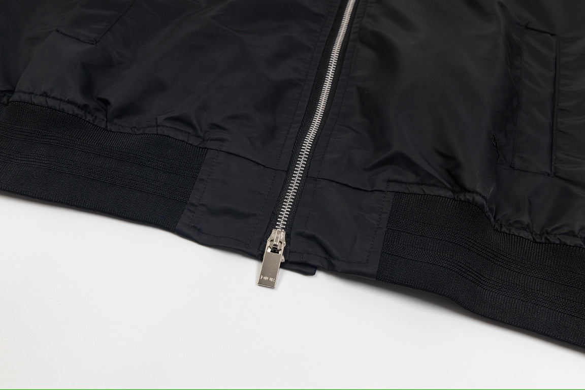 Dior Embroidered Back Flight Jacket – Unisex Early Fall Streetwear Outerwear
