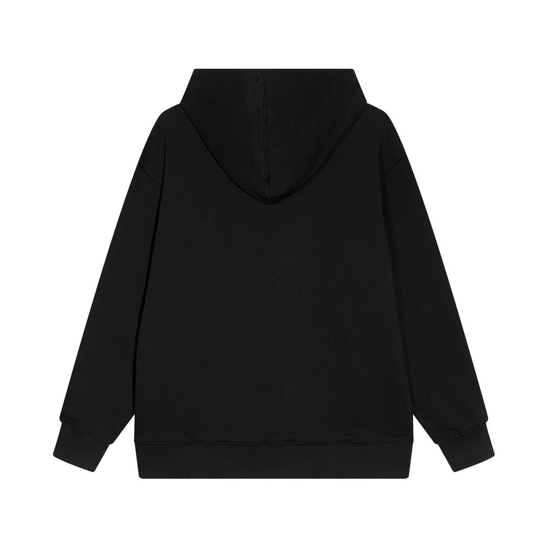 CELINE #210 Embroidered Logo Hoodie – Unisex Oversized Luxury Cotton Sweatshirt