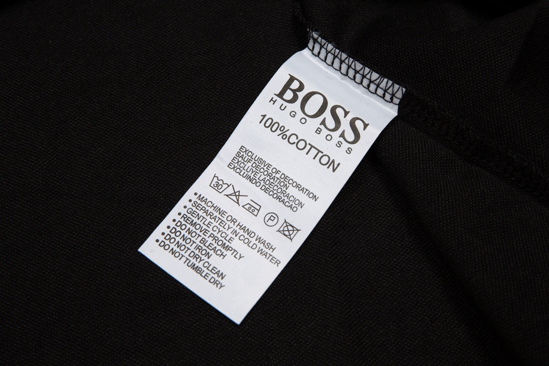 Boss 2024 New Men’s Summer Short-Sleeve Polo Shirt – Classic Slim Fit, Breathable & Stylish