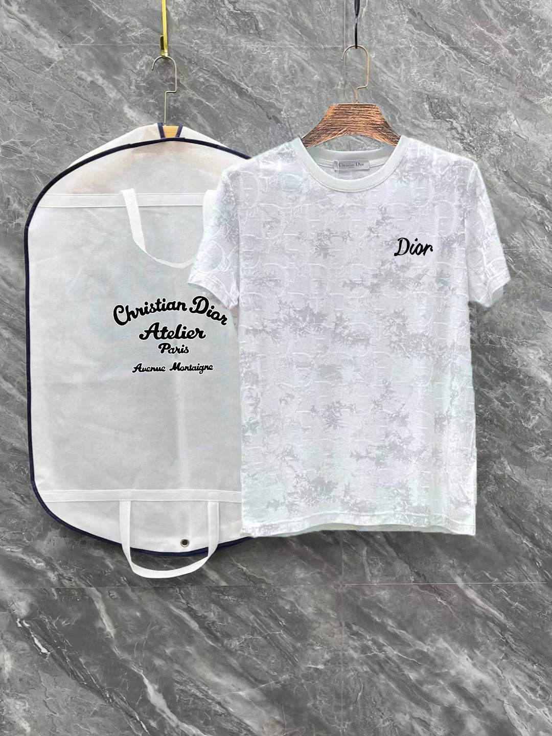Dior 2024 Summer Luxury T-Shirt – Premium Tencel Cotton, Designer Round Neck Tee