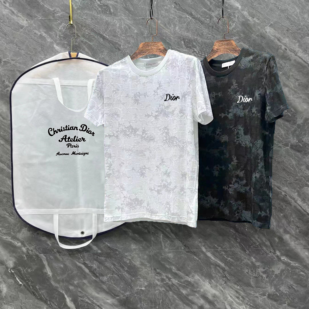 Dior 2024 Summer Luxury T-Shirt – Premium Tencel Cotton, Designer Round Neck Tee
