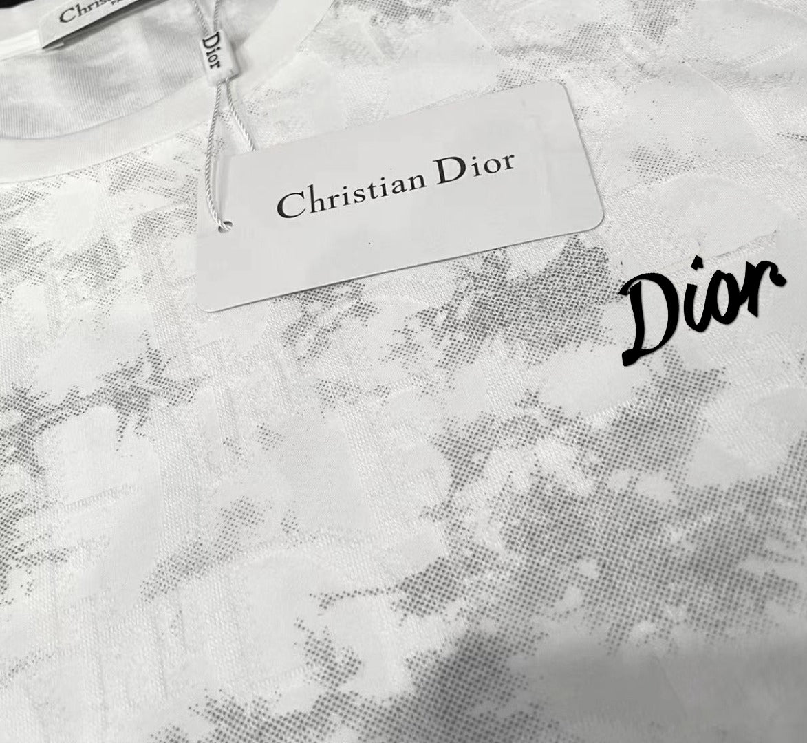 Dior 2024 Summer Luxury T-Shirt – Premium Tencel Cotton, Designer Round Neck Tee