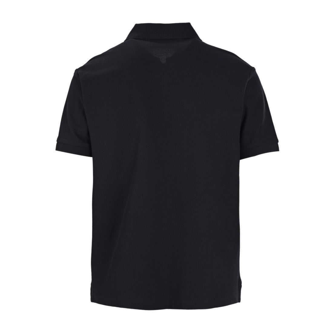 Prada PRD Triangle Logo Zip Polo Shirt – Premium Piqué Cotton Short Sleeve