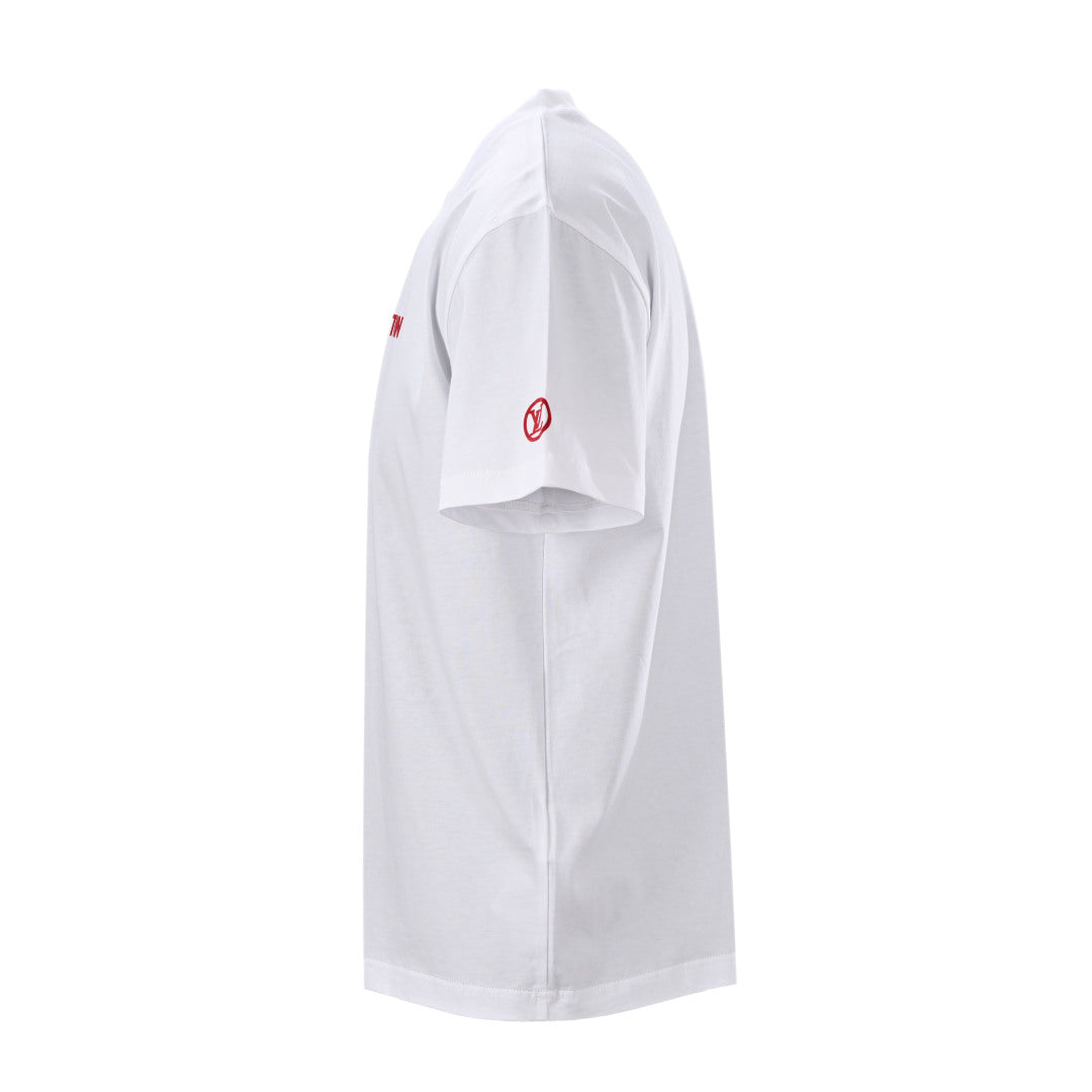 Louis Vuitton LV Flocked Logo T-Shirt – Premium Cotton Short Sleeve