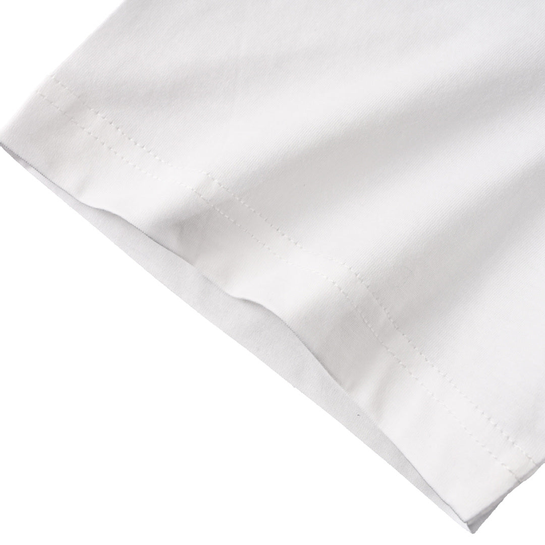 Louis Vuitton LV Flocked Logo T-Shirt – Premium Cotton Short Sleeve