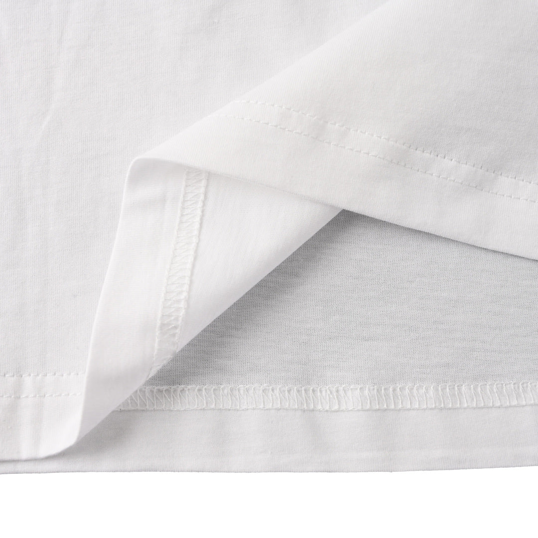 Louis Vuitton LV Flocked Logo T-Shirt – Premium Cotton Short Sleeve