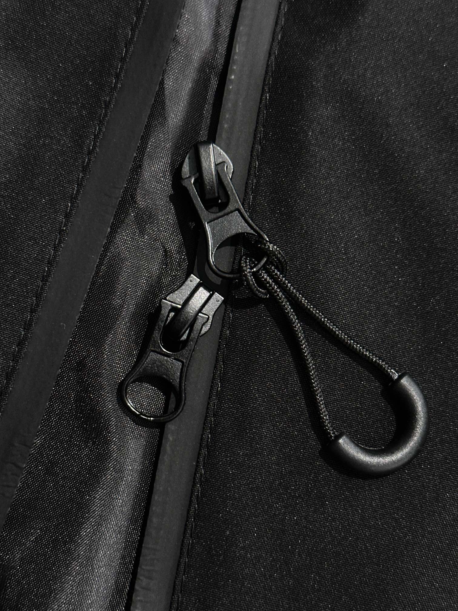 LV Fall Winter 2024 Hooded Nylon Zip Trench Jacket | Lightweight Urban Luxury