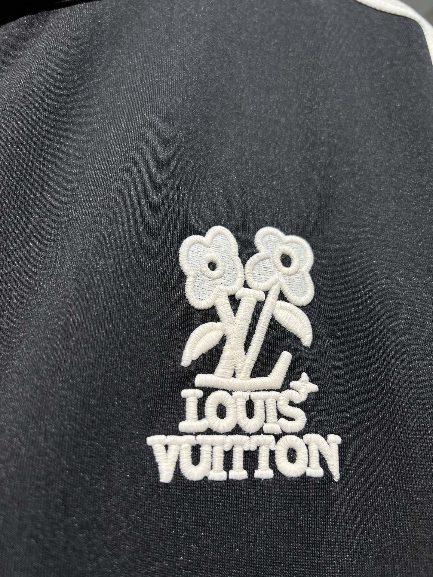 LOUIS VUITTON Floral Embroidery Zip-Up Tracksuit | Unisex Luxury Sweatshirt & Pants Set