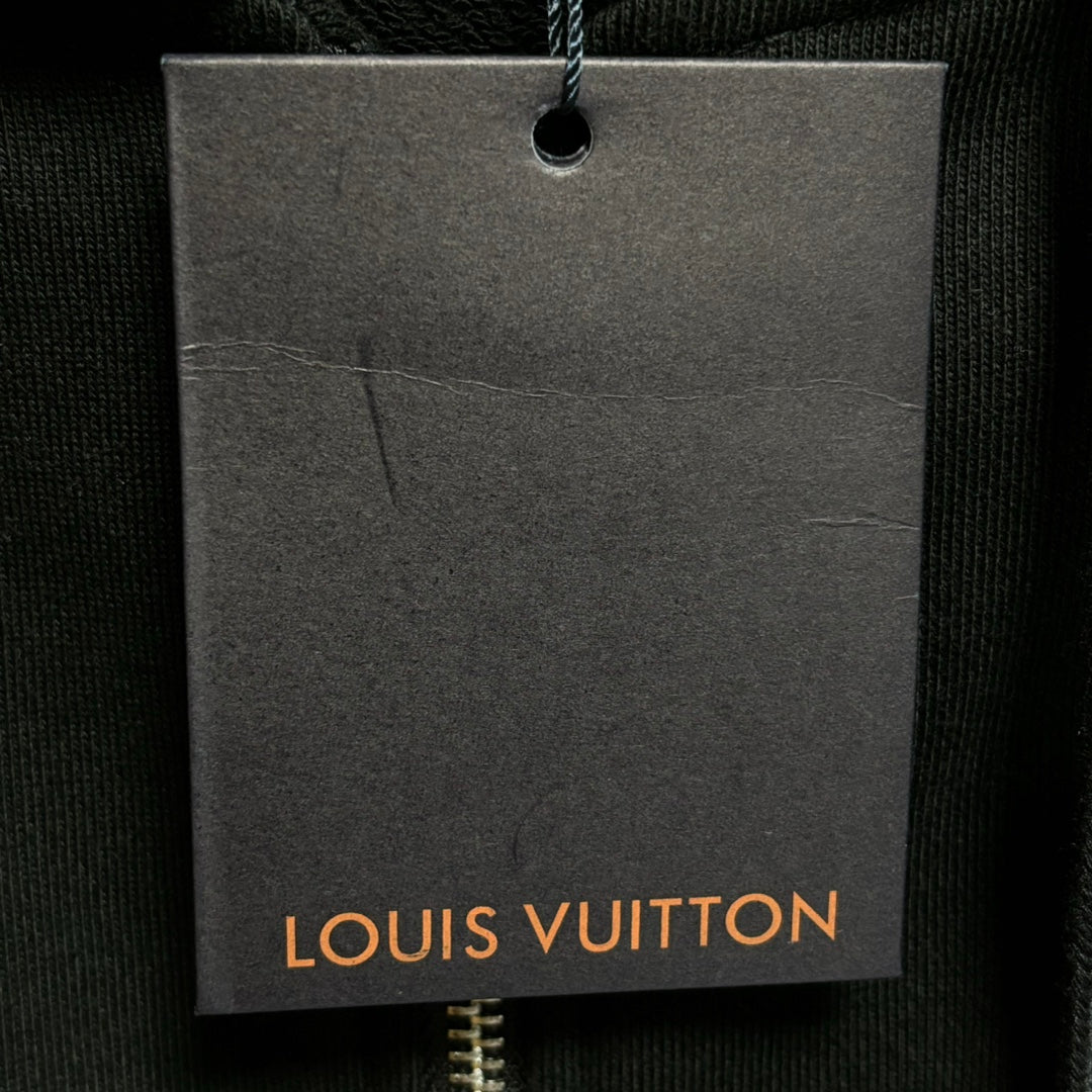 LOUIS VUITTON Classic Embroidered Logo Cotton Hoodie | Unisex Sweatshirt S-XL