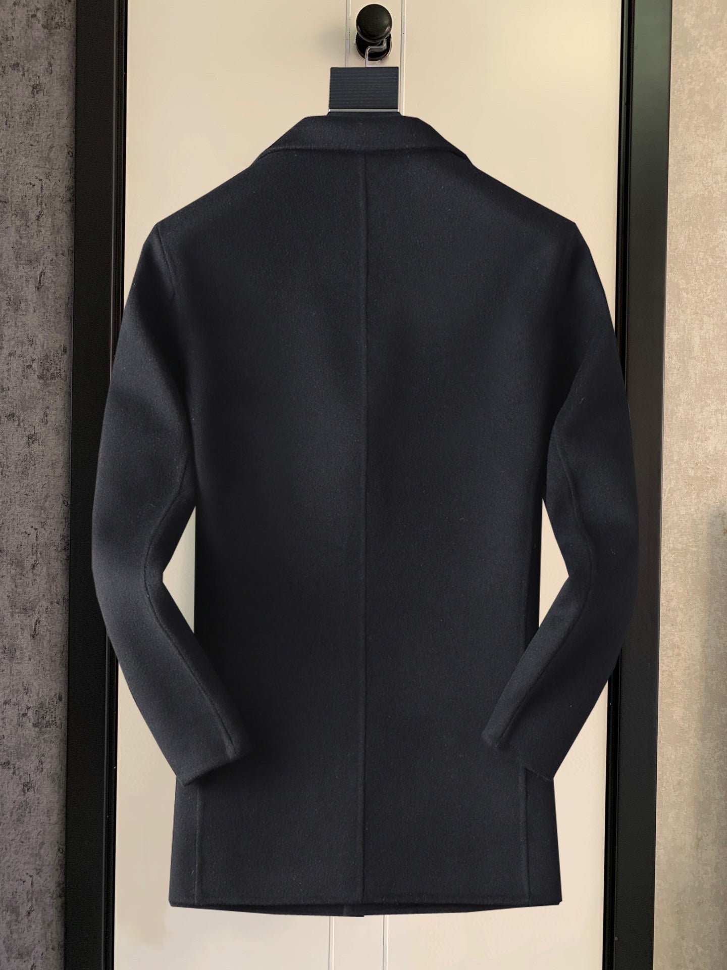 LOUIS VUITTON Men’s Double-Faced Wool Coat | Handcrafted Haute Couture Outerwear FW24 M-3XL