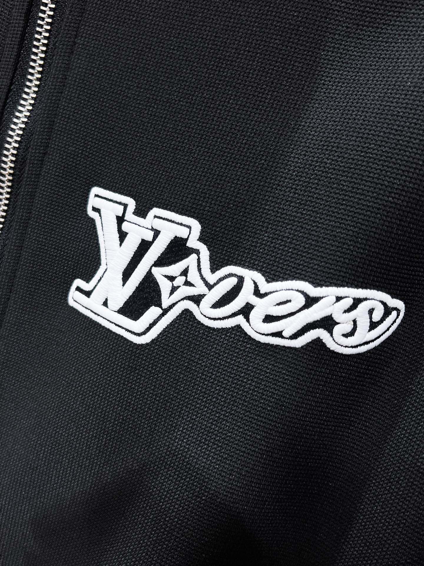 LV Men’s 2024SS Logo Tracksuit – Premium Custom Fabric, Zip Jacket & Joggers, Casual Luxury
