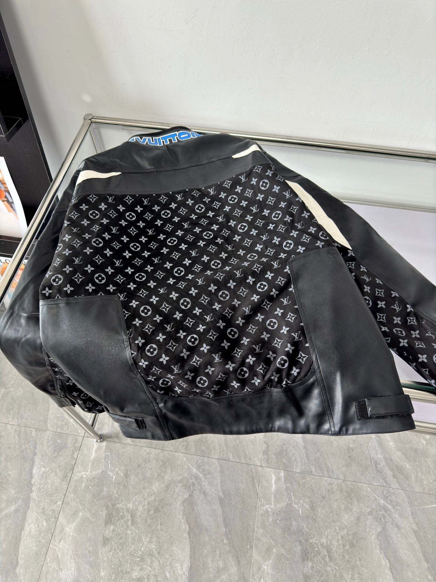 Louis Vuitton 2023 Runway Color-Block Racing Biker Jacket – Desert Off-Road Inspired, Celebrity Favorite