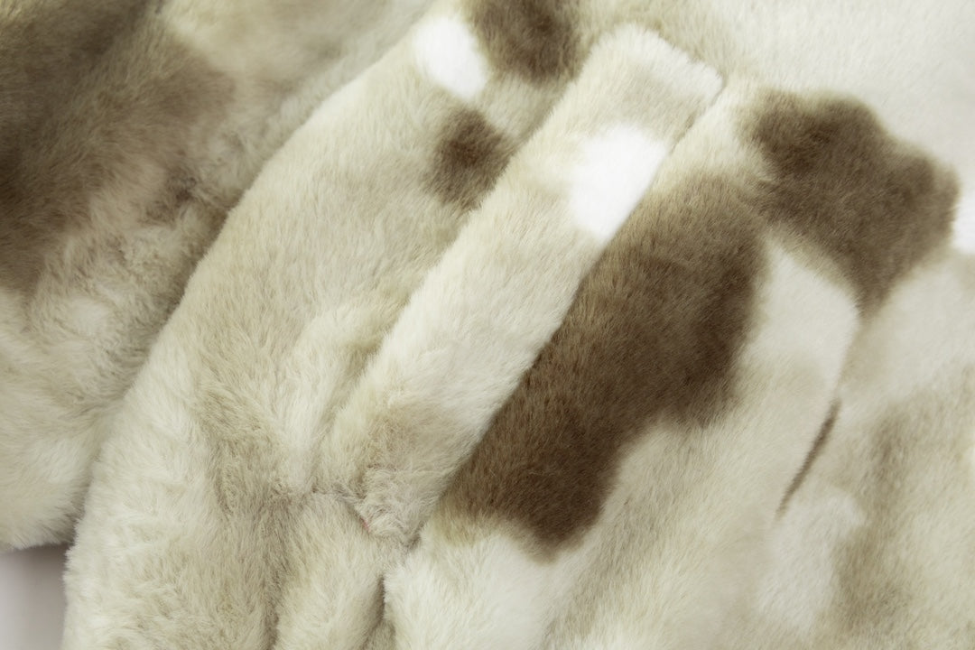 CH 2024SS Runway Rabbit Mink Varsity Jacket – Luxury Shearling & Leather, Precision Craftsmanship, Unisex Style
